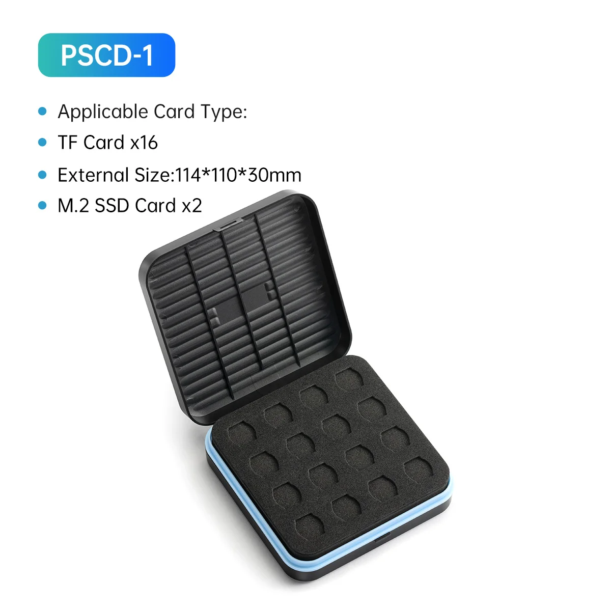 ORICO Micro SD Karte Halter 16 Slots Memory Karte Lagerung Fall Protector für SD/ CF / Micro SD /SSD Stoßfest Karte Veranstalter