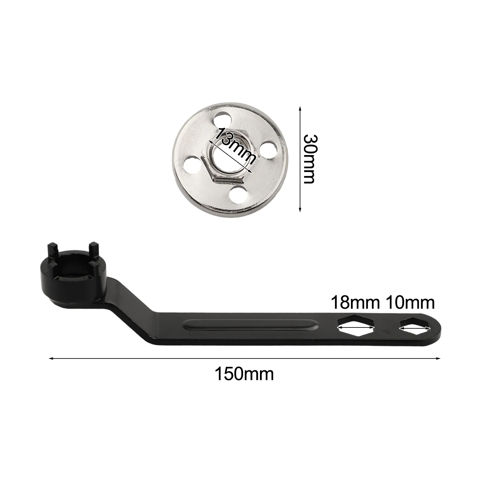 

For Lithium Drills Combination Wrench Wrench Versatile Tool Angle Grinder Dual-Purpose Wrench Four-Claw Design Four-Claw Wrench