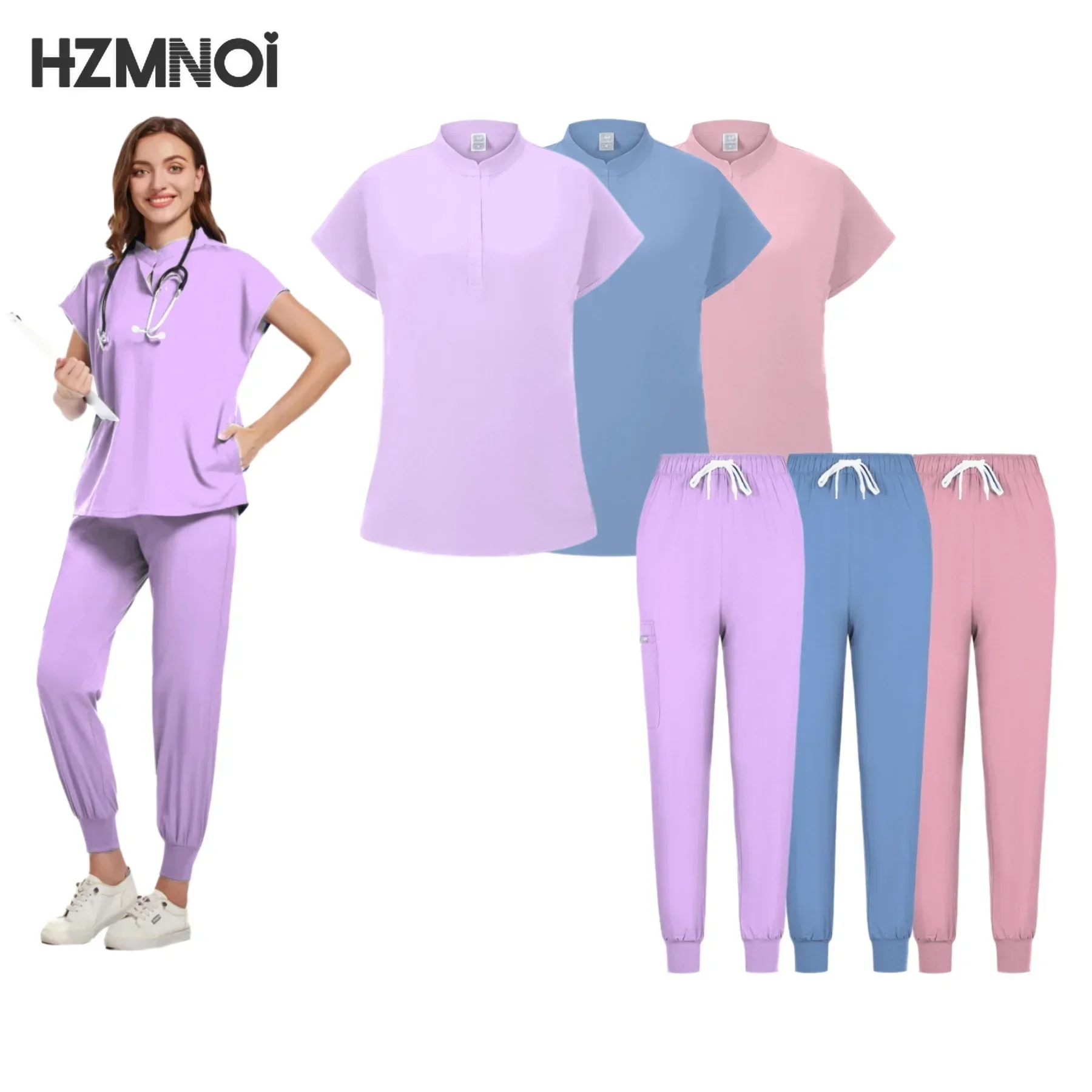 Многоцветная унисекс с короткими рукавами, аптечная униформа медсестры, больничная рабочая одежда для врачей, униформа для стоматологической хирургии полости рта, наборы медицинских скрабов