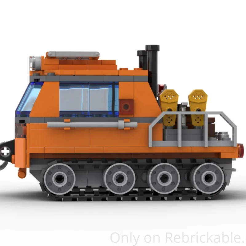 MOC-247028 Arctic Truck Bouwsteen Trailer Voertuigmodel Bouwstenen Serie Modulair Auto Speelgoed Creativiteit Steentjes 269 Stuks