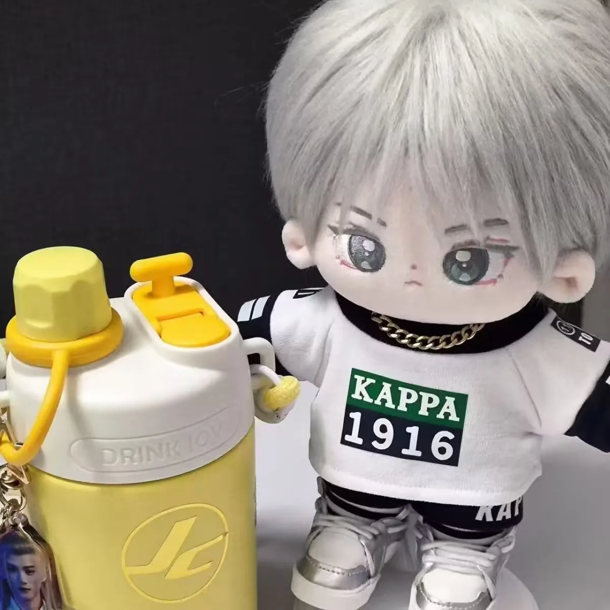 "الحب الأبدي" و"Xiangliu Tan Jian Ci" دمية قطنية 20 سنتيمتر محيطية أصلية رسمية 2D هدية عيد ميلاد دمية عارية