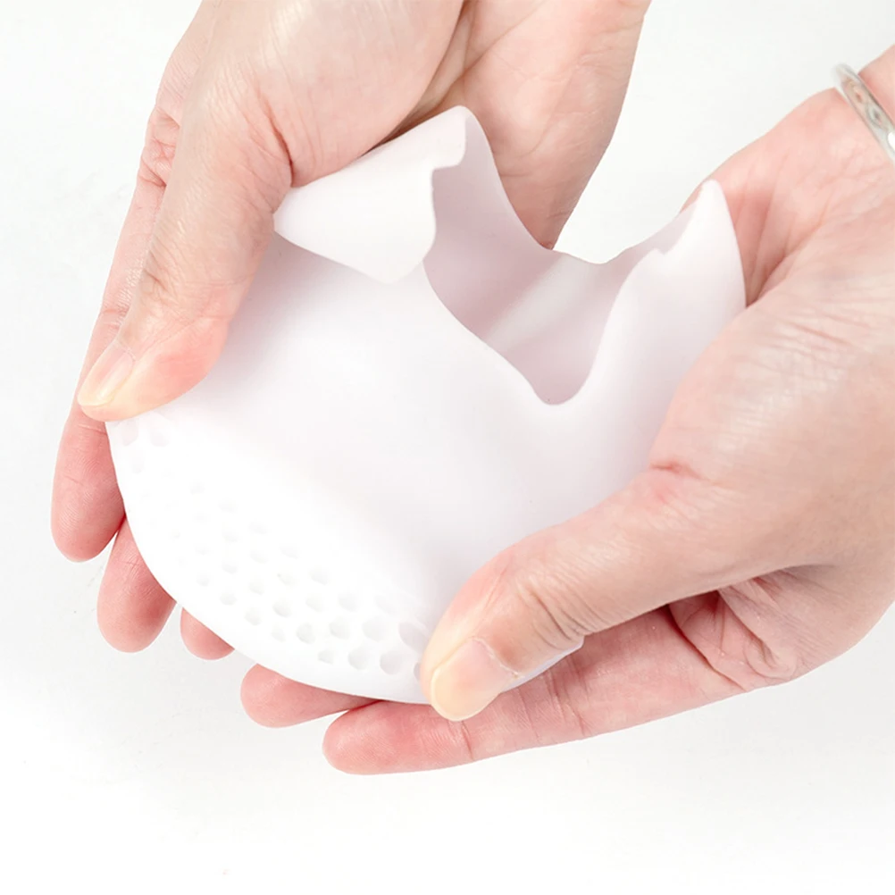 

2pcs Silicone Pouches Ventilated Elastic Toe Protectors Durable Foot Accessory Reusable Toe Guards For Women Comfortable Foot