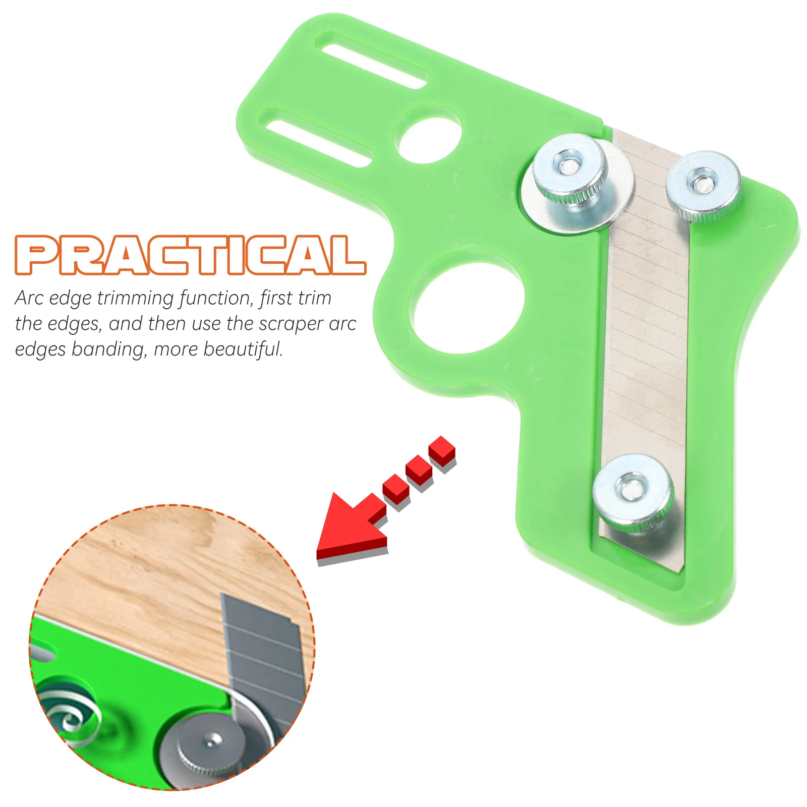 

2Pcs Block Hand Planer Adjustable Steel Blades Woodworking Surface Smoothing Chamfering Planer Wood Shaver Hand Tool for Wood