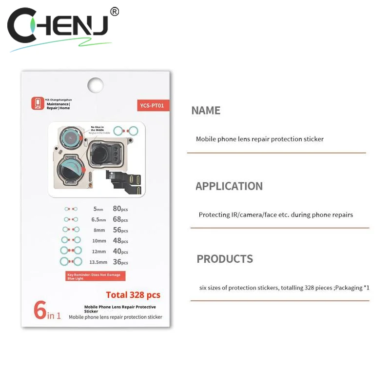 إصلاح الهاتف المحمول الكاميرا الأمامية الكاميرا الخلفية الأشعة تحت الحمراء نقطية كاميرا الوجه ملصق حماية درجة الحرارة العالية