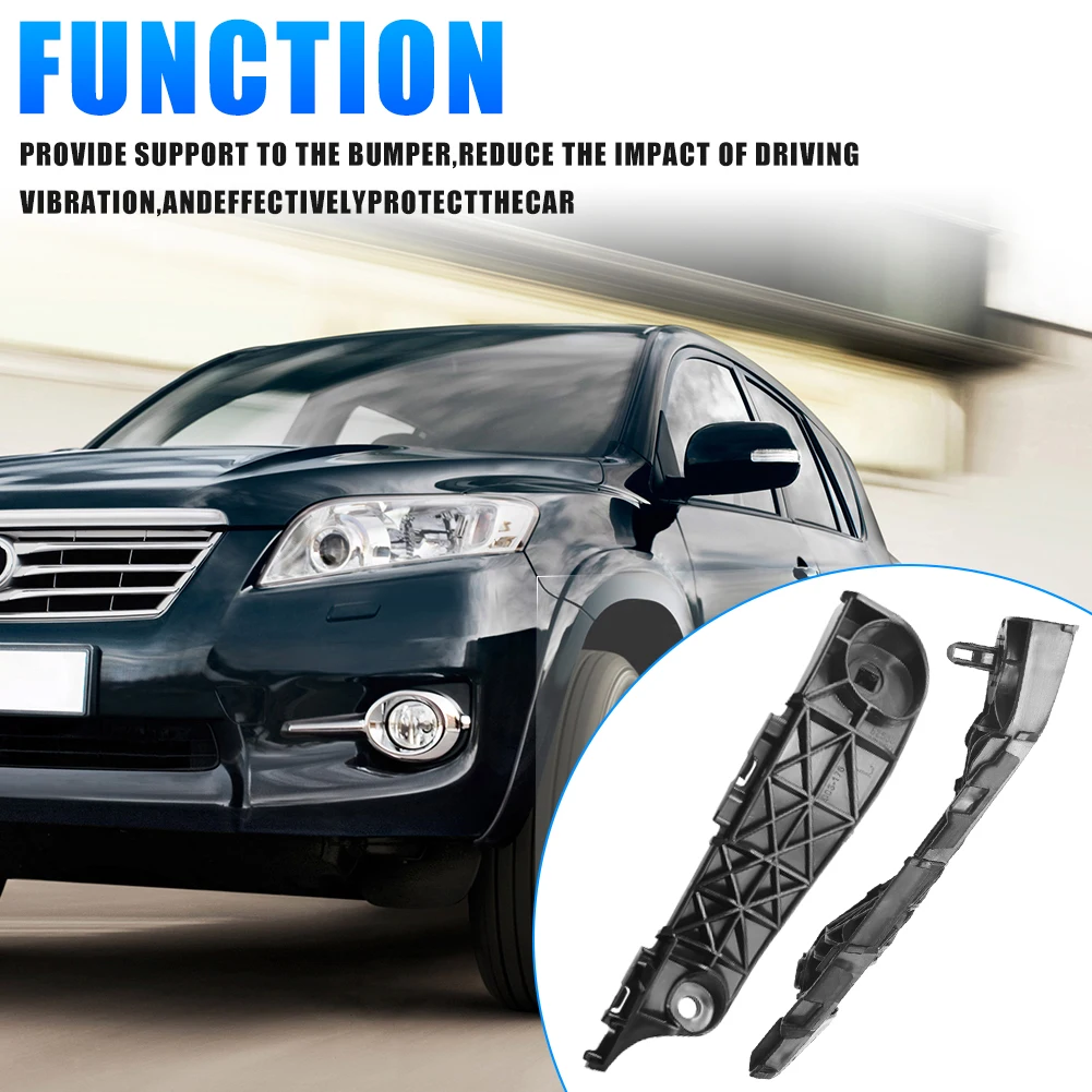Picture 6: 2pcs For Toyota RAV4 2006-2012 Front Bumper Bracket 525350R010/525360R010 Retainer Buckle Leaf Plate Mounting Fixing Brackets