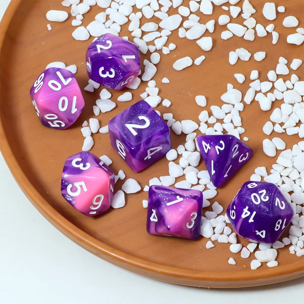7Pcs Acrylic DND RPG Polyhedra - огляд і ціна Dice Set Polyhedral