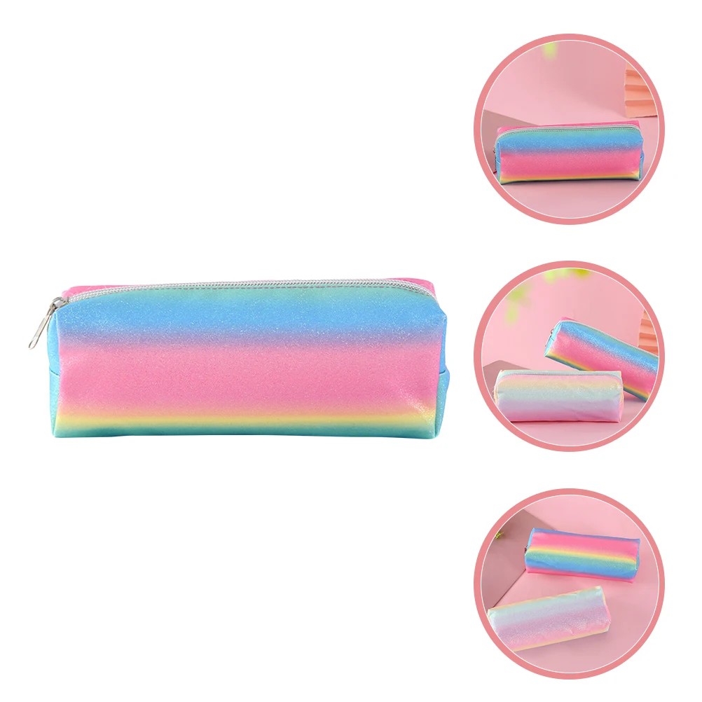 

Pencil Case Storage Bag Compact Size Material Long Use Small Colorful Child Student Pouch Pen Bag Marker Organizer Gift