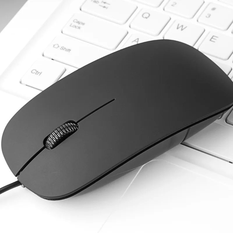 Neutral Wired Mouse 2.4Ghz USB 1000DPI Optical Gaming Mouse Ultra Slim Silent Ergonomic Design for Computer Laptops Notebook