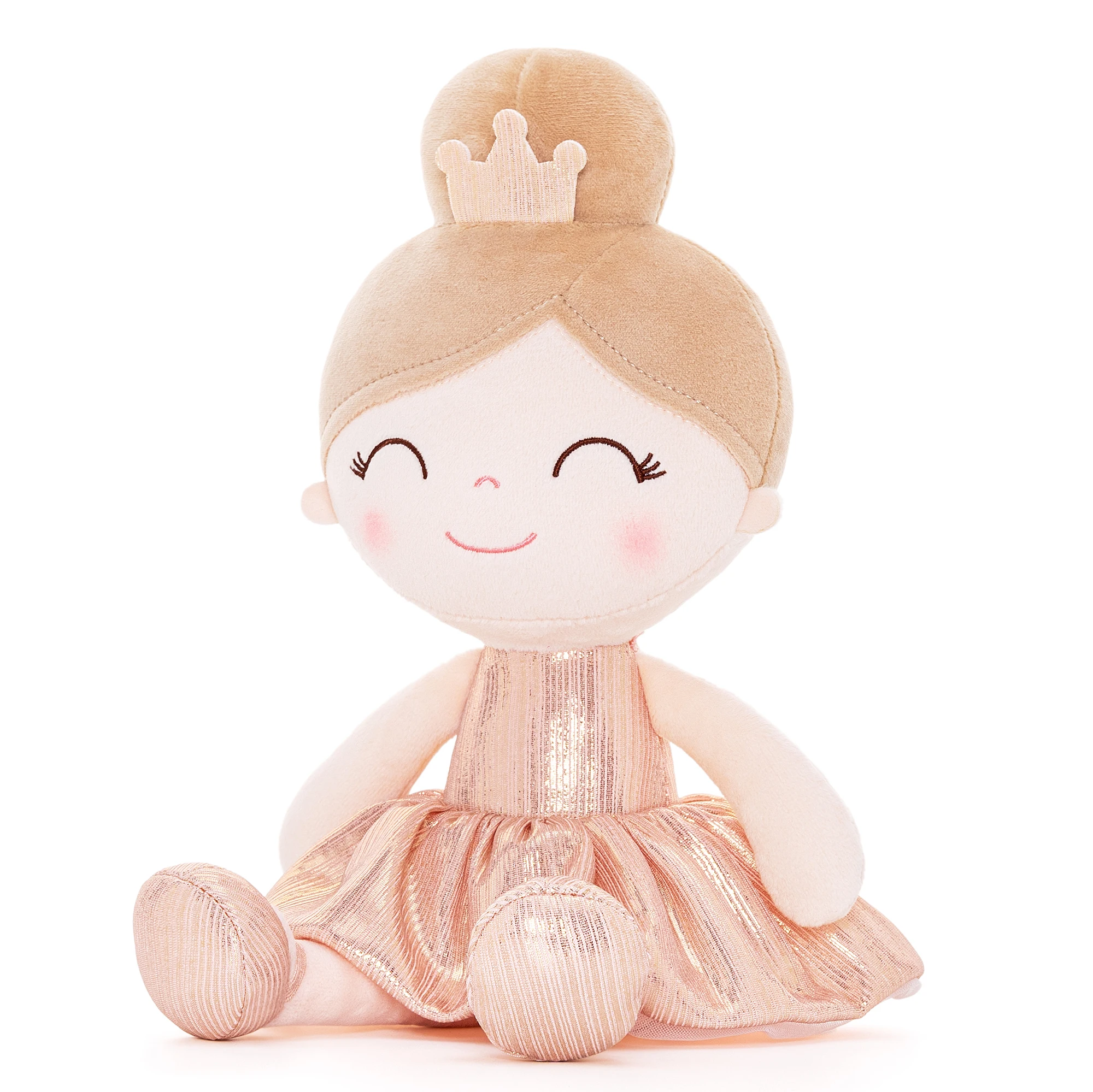 Gloveleya Plush Toys Girl Gifts for Kids Soft Toys Girl‘s Birthday Gift Glitter Crown Series 30 cm