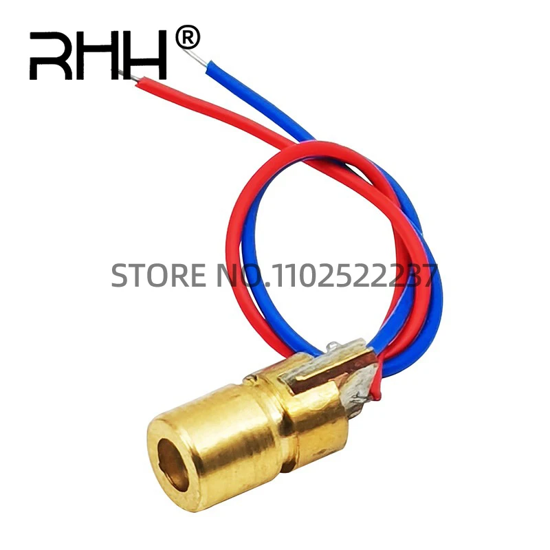 Laser head 650nm 9mm 3V 50mW Laser Cross Diode Module Red Copper Head