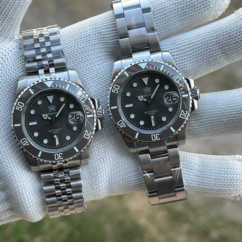 STEELDIVE Brand  SD1953 Gray Dial Stainless Steel NH35 Watch Ceramic Bezel 41mm Sapphire Glass Men Dive Watches  hombre view 6