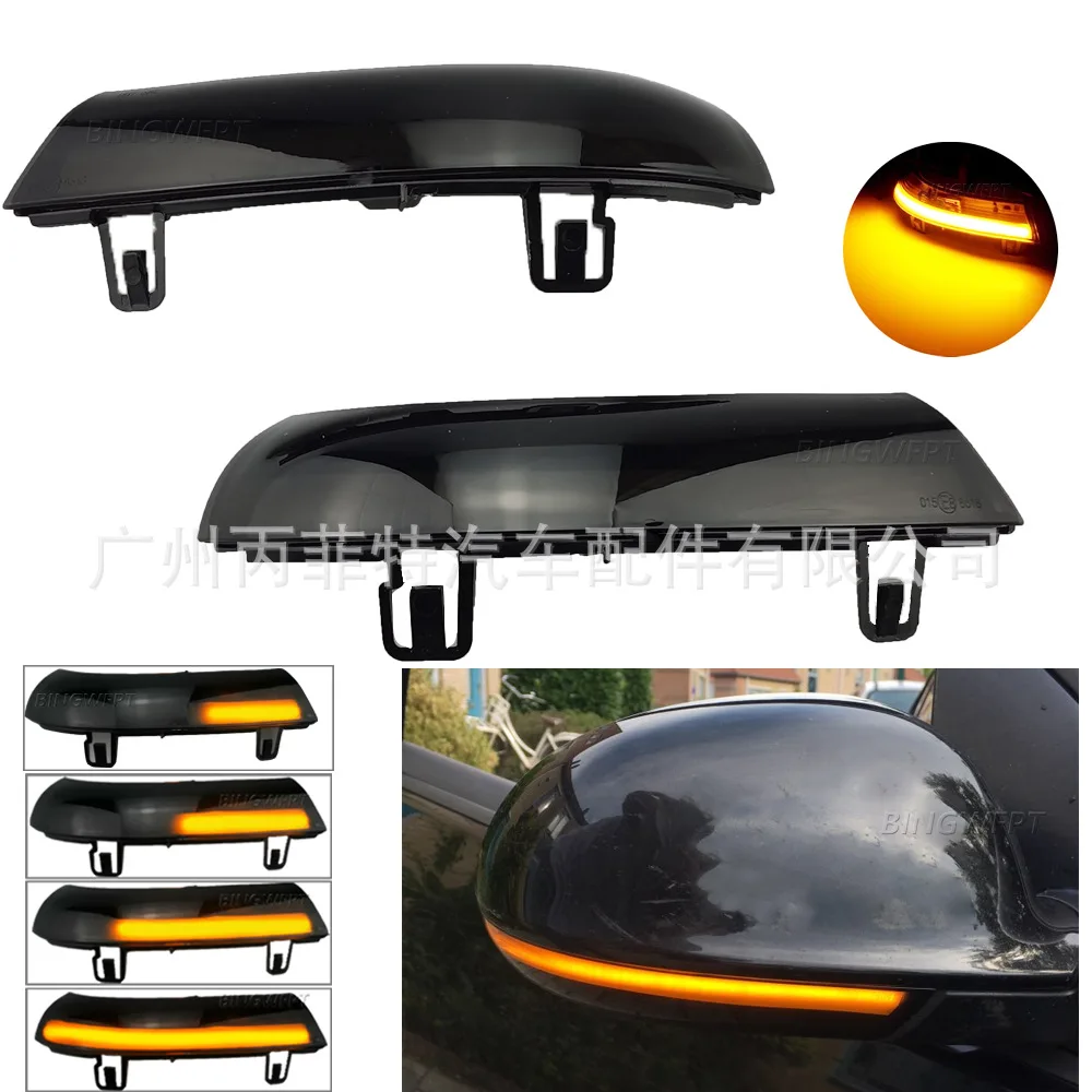 2pcs For Volkswagen Golf 5 Sagitar Magotan Passat retrofit LED mirror turn signals