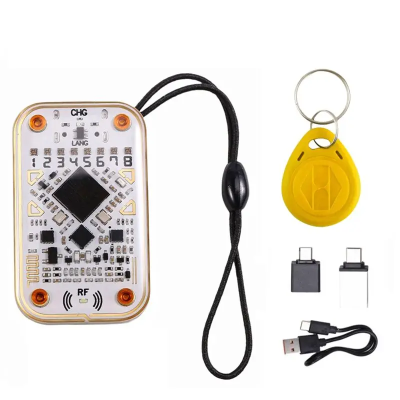 Chameleon Ultra RFID Smart Chip Reader+5200 Keychain Smart Card Emulator 125K 13.56Mhz IC ID Card Decode Read Writer-Y41A