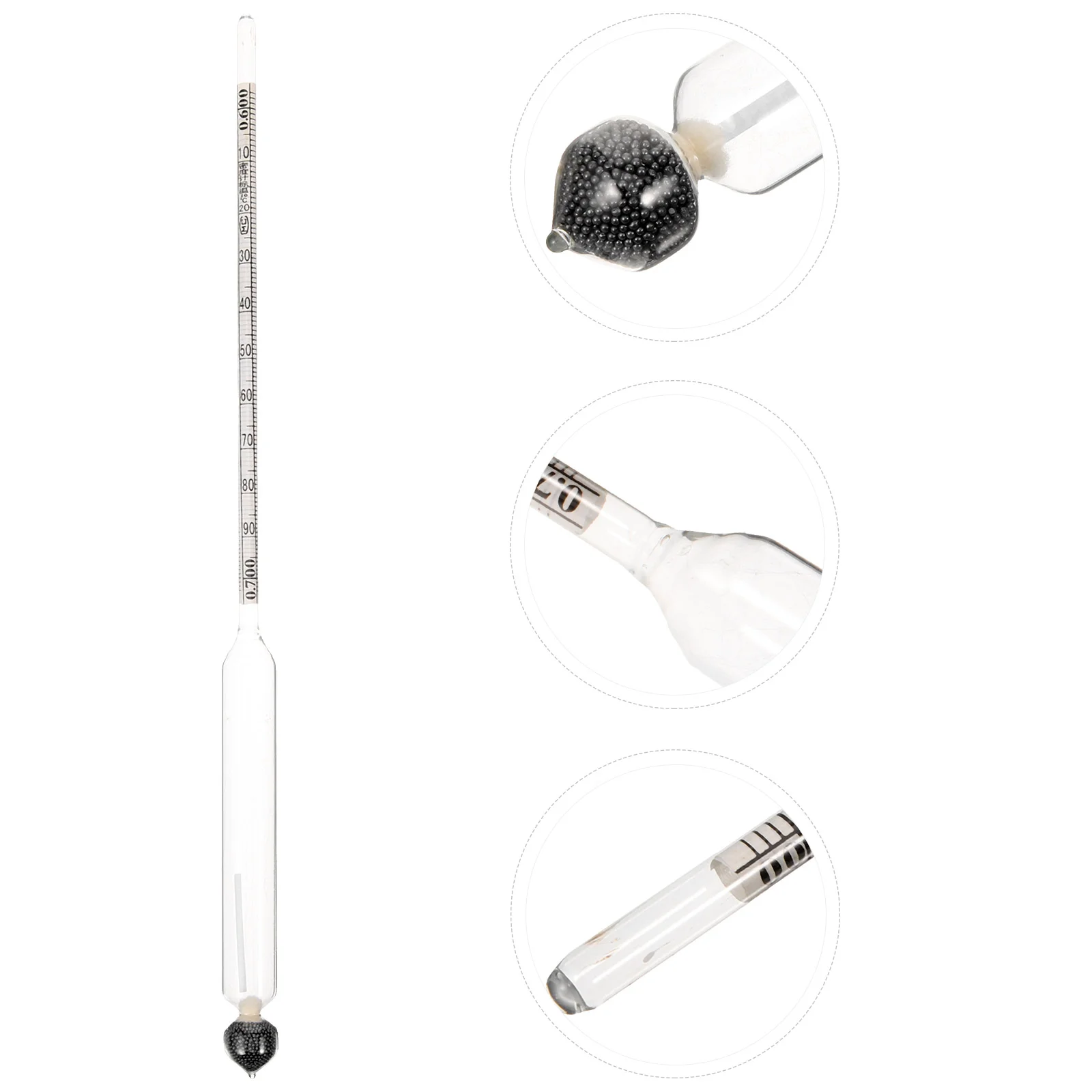 Liquid Hydrometer Specific Gravity Glass Liquidometer Mud Making Kit for Beginners