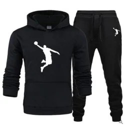 2024 nouveau imprimé hommes sportswear sweat à capuche trempé Casual jogging suit pantalons de sport costume de mode de haute qu