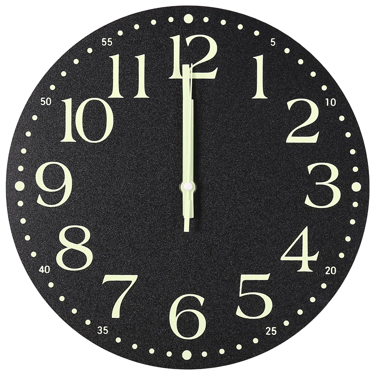 AA05 Luminous Wall Cloc,12 Inch Silent Non-Ticking Battery Operated Clock, Lighted Wall Clock Decoration for Bedroom