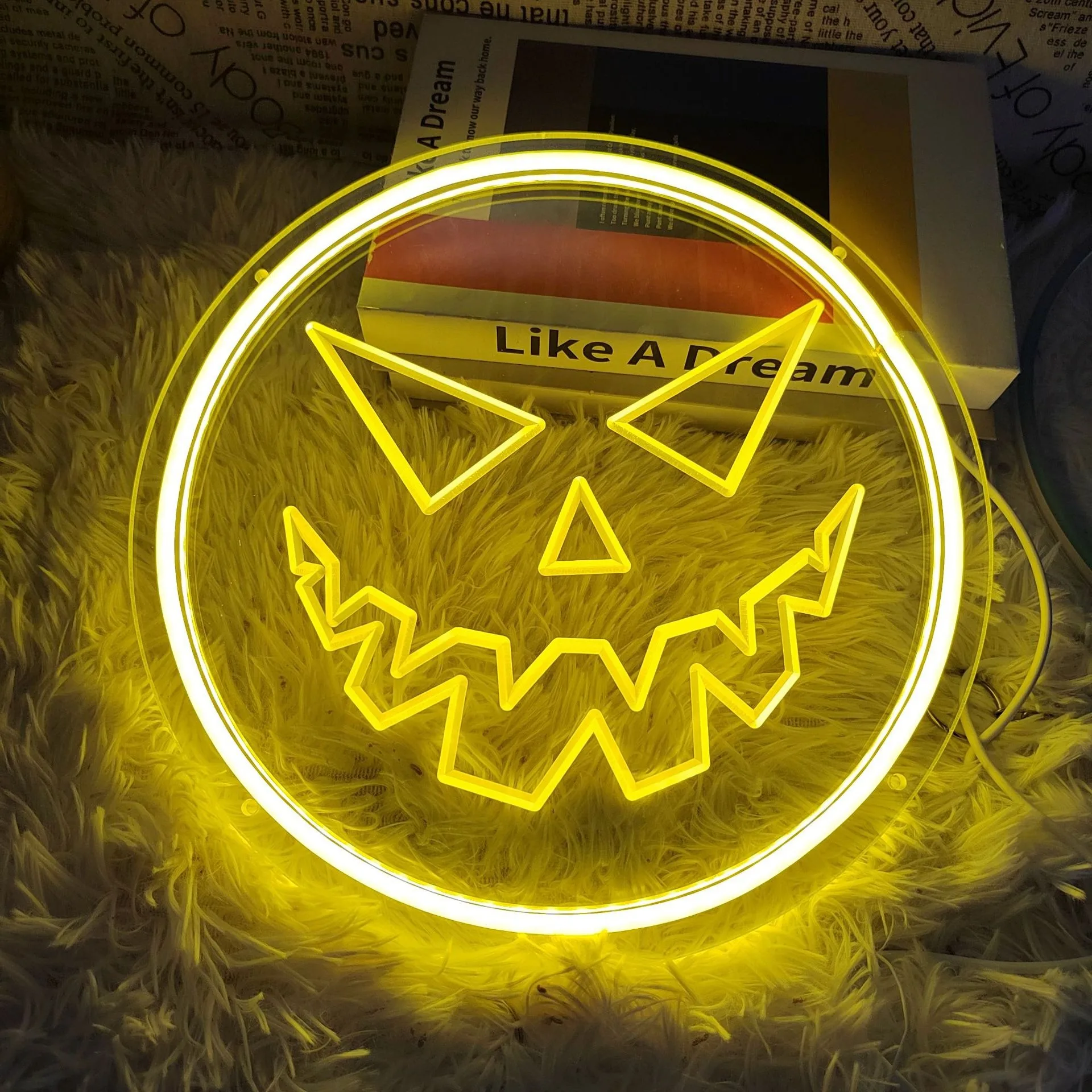 Halloween Pumpkin Neon Sign Decorations Neon Led Signage For Game Room Outdoor Bar Club Party Supplies Neon Sign Wall Decoration