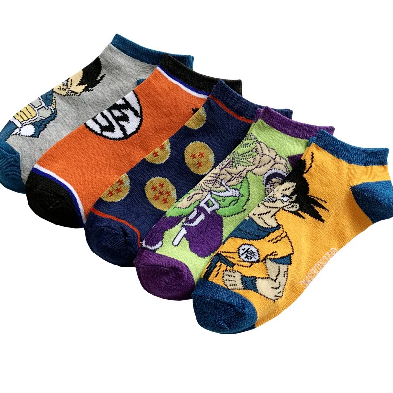 Dragon Ball Z skarpetki Cartoon Anime rysunek Piccolo Vegeta Cosplay męskie skarpetki moda codzienna dla dzieci fani