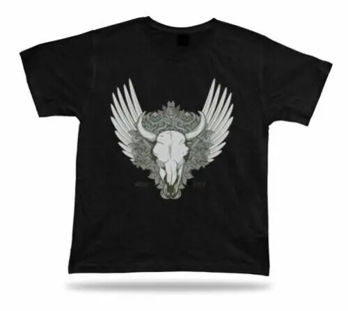 Dal 2009 Scheletro Bull Teschio Ali Floreale Moderno T-Shirt Design Gift Apparel