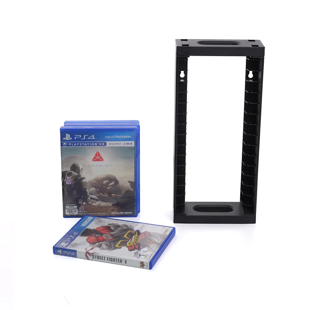 تخزين أقراص الألعاب العالمية، حامل التثبيت على الحائط TP5-5512، المتاجر 14 لعبة أو أقراص Blu-Ray لجهاز PS5/PS4/Xbox، حامل عمودي