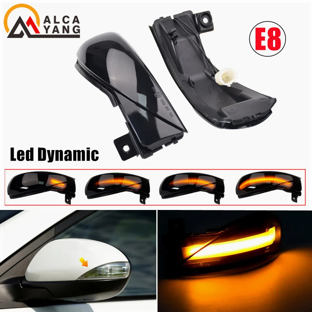 

2 шт. динамические светодиодные указатели поворота для зеркал заднего вида Mazda 3 BL 2008-2014, 6 GH 2007-2015