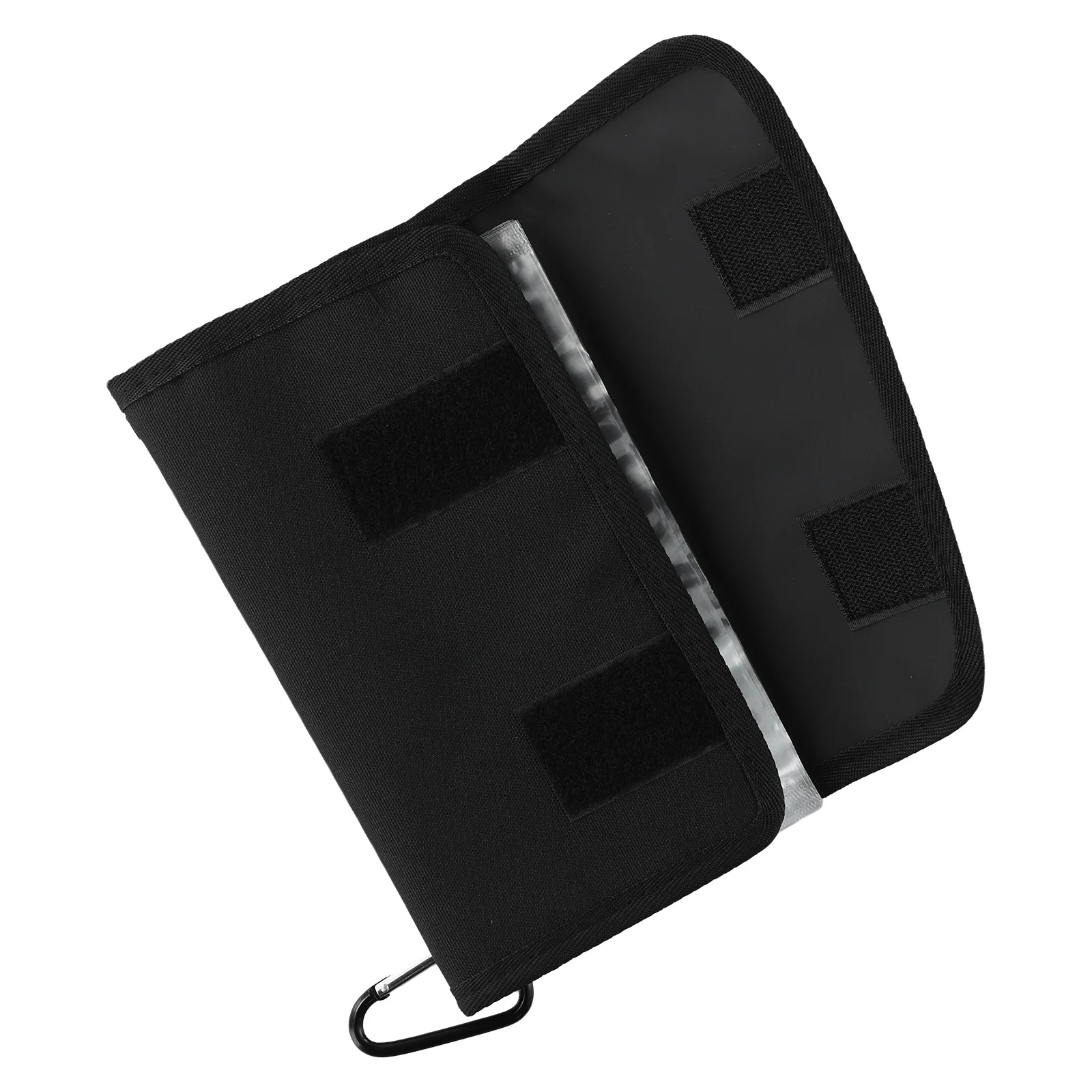 

Лидер продаж, черная складная сумка для рыбалки, 21*13 см, кошелек для хранения рыболовных приманок, водонепроницаемый мягкий чехол для приманки, сумка для рыболовных снастей