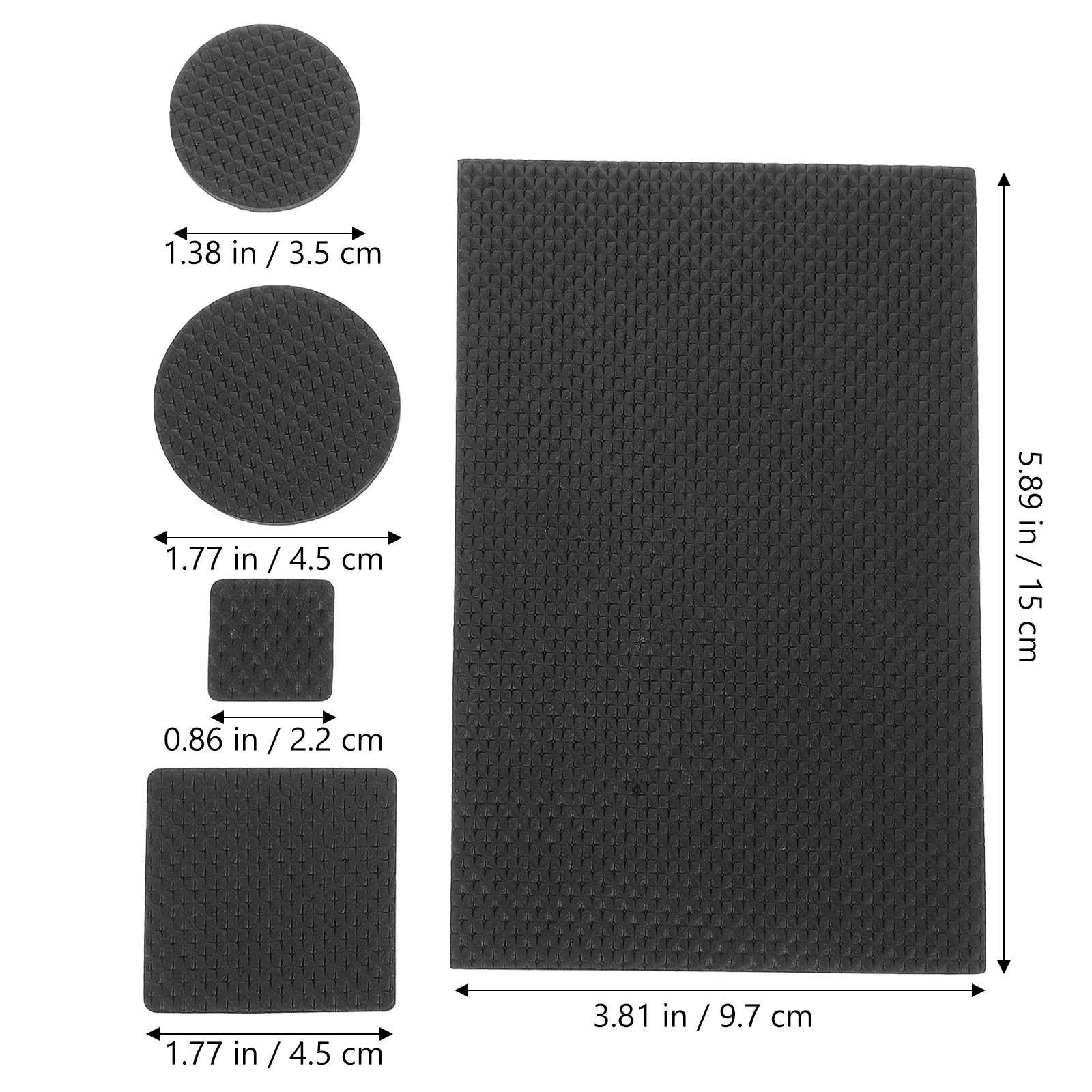 

144 Pcs Furniture Mat Sliders EVA Anti Skid Chair Leg Pads Noise Reduction Floor Protectors for Hardwood Tile Carpet