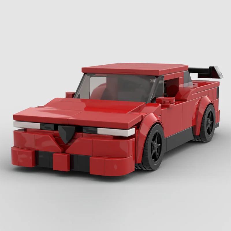 City Car Model MOC Building Bricks 155 High-Performance Racing Car Modular Technology Children Holiday Gifts Assemble Toys Suit