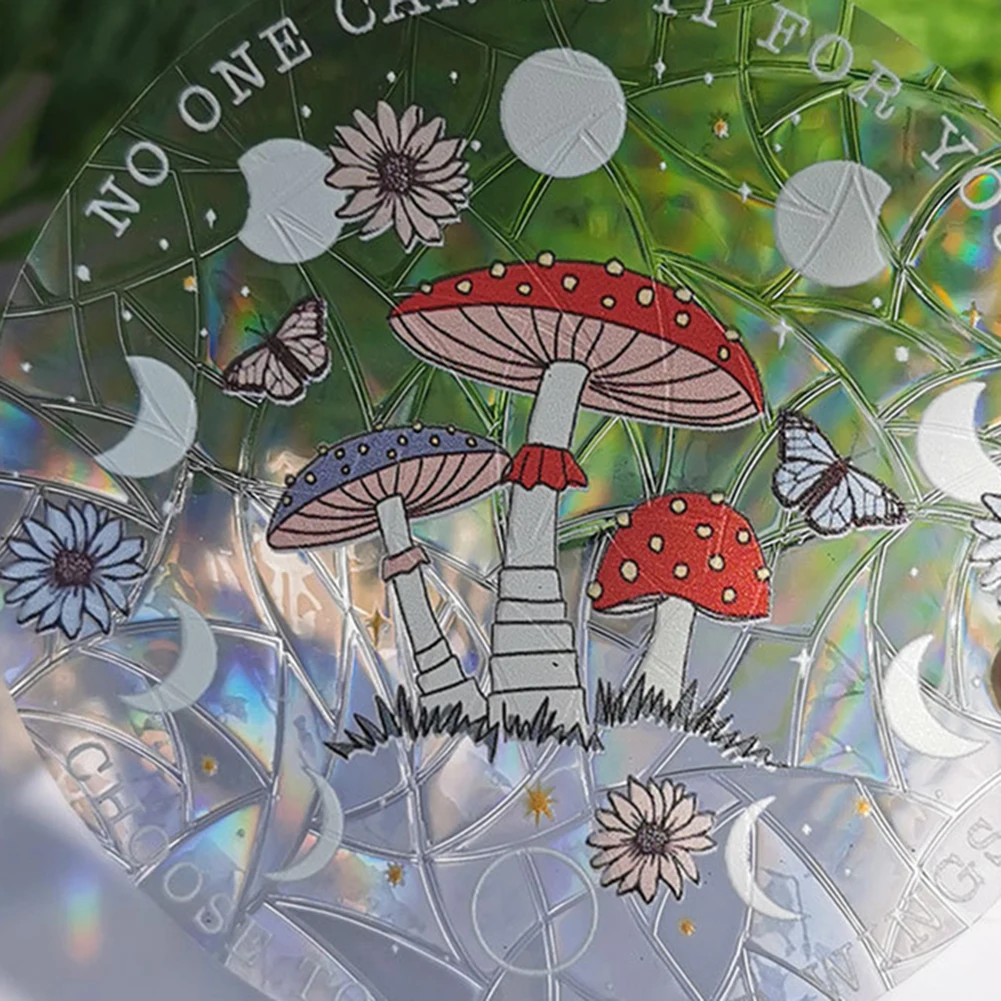 Adesivi murali arcobaleno Sun Catcher adesivo specchio per finestra in PVC adesivo per camera da letto adesivo per finestra per decorazioni per la casa Rainbow Maker