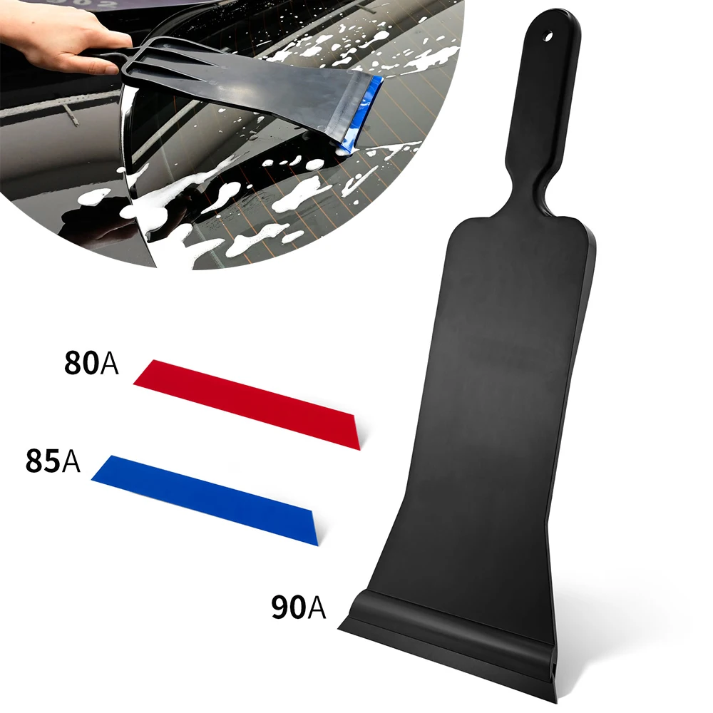 

FOSHIO Window Film Installing Bulldozer Squeegee Replaceable Rubber Blade Tool Car Wash Cleaning Long Handle Scraper Snow Shovel