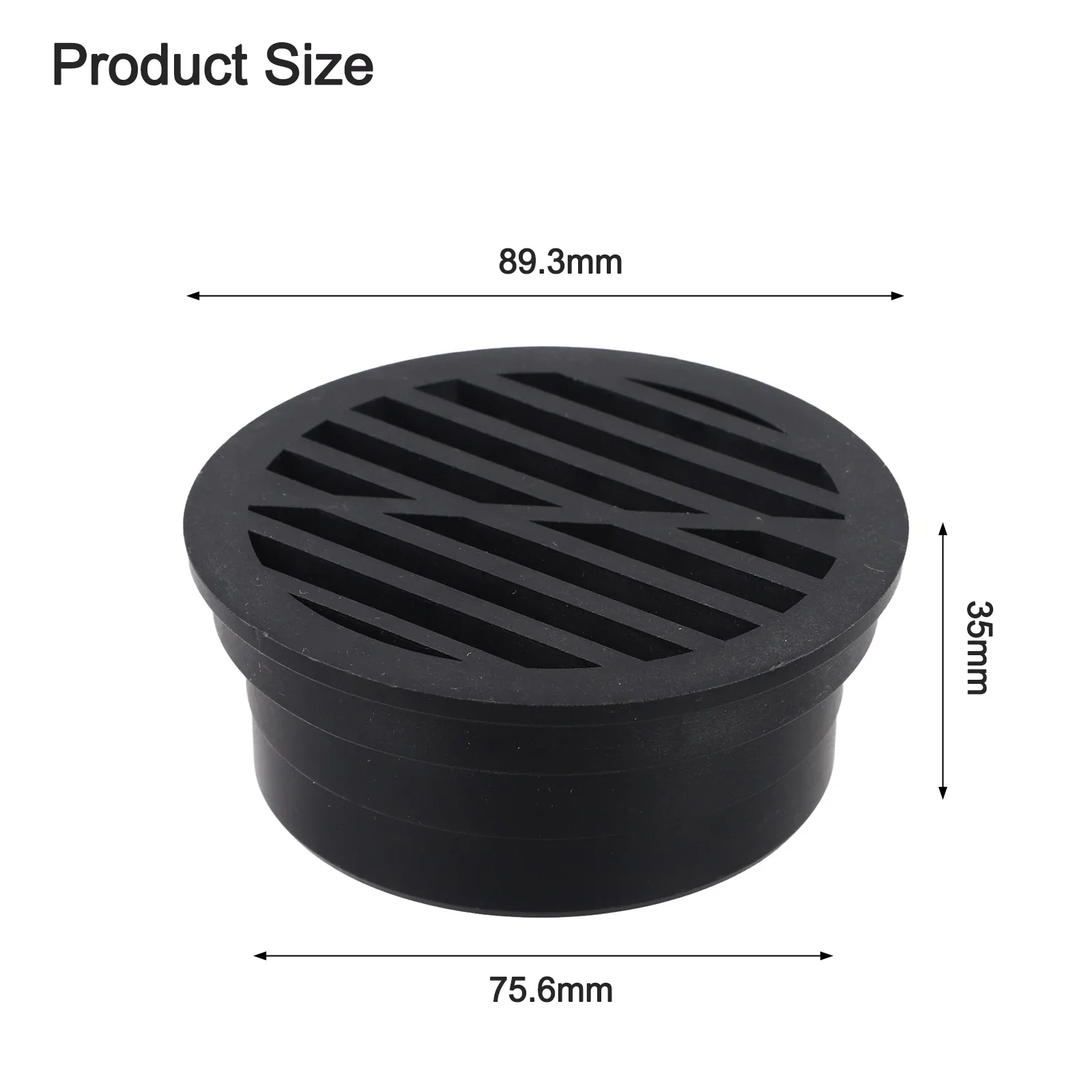 Round Embedded Drain Filter Grille for Small Area Water Drainage in Landscaped Zones Sidewalks and Patio Installations