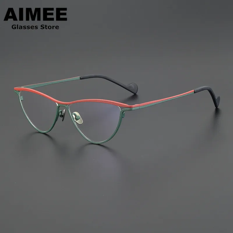 

Designer's New Ultra-Personalized Color Cat Eye Glasses Frame Men Women Retro Fashion Myopia Reading Eyeglasses Blue Light Gafas