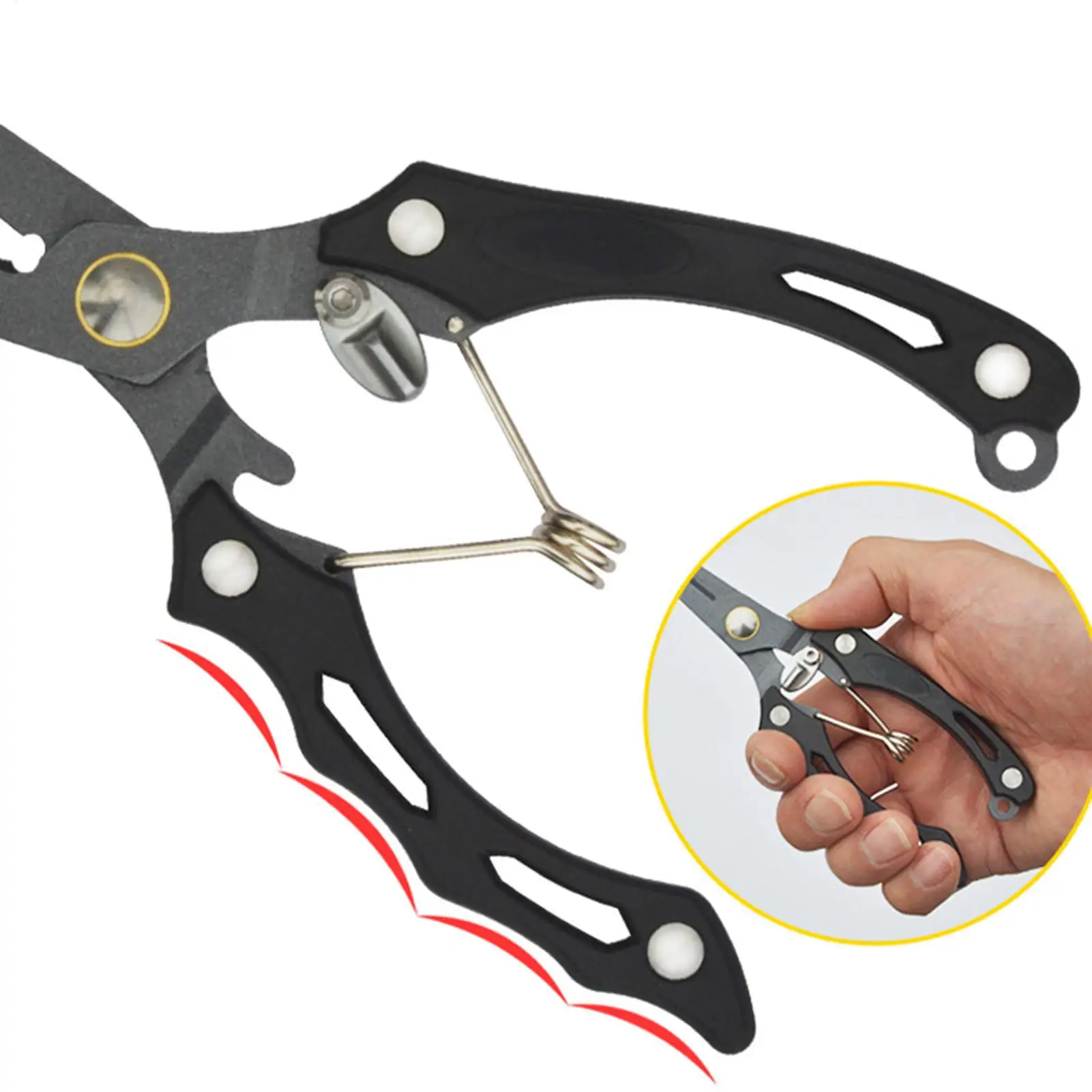 كماشة الأسماك الثقيلة الأنف الطويل أداة القواطع كماشة الصيد المياه العذبة لسمك السلور باس سمك السلمون المرقط معالجة صندوق قارب ثقب