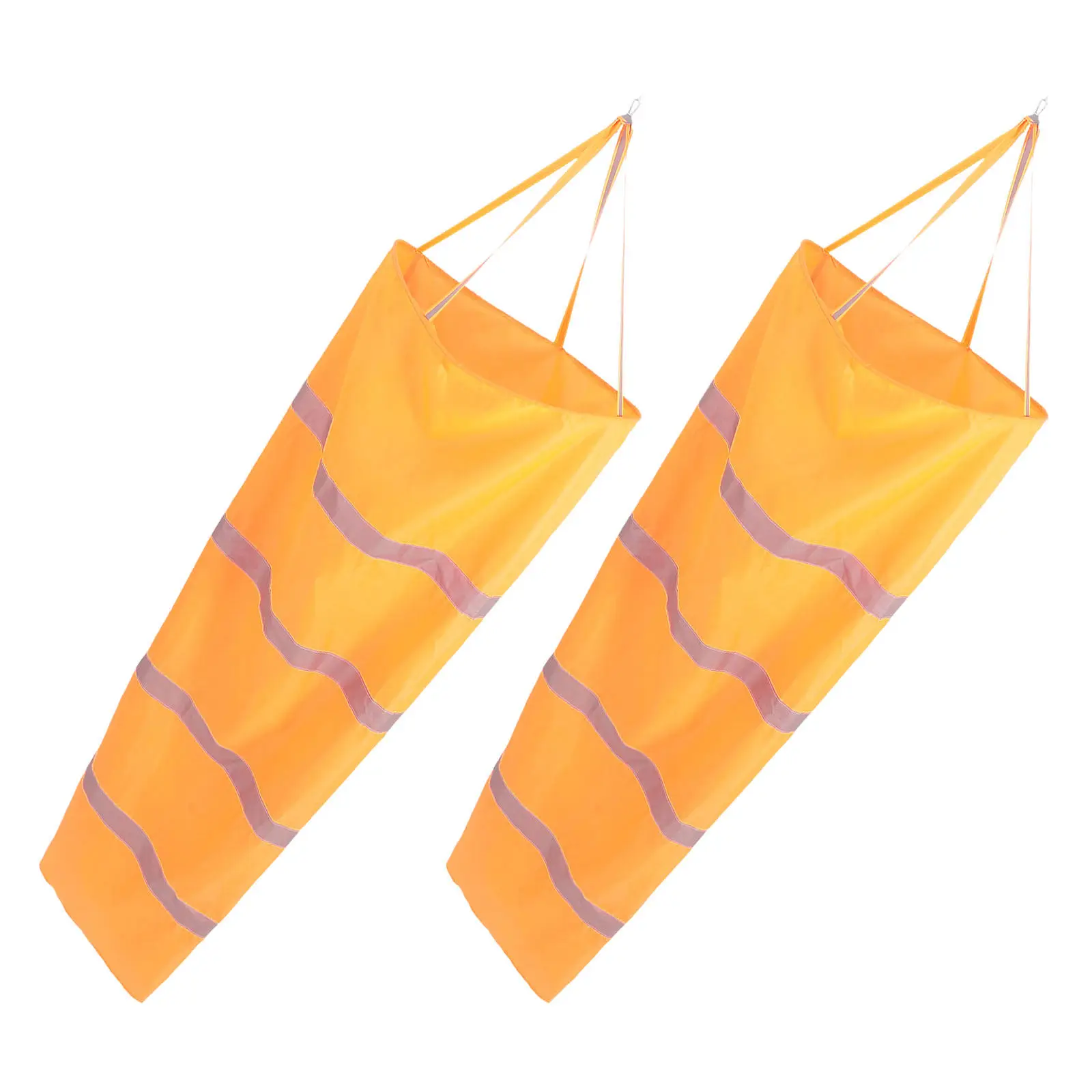 Wind Direction Indicators 2 Pack Outdoor Oxford Fabric Reflective Windsocks for Airport Weather Monitoring