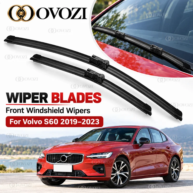 Front Wiper Blades For Volvo S60 2019 2020 2021 2022 2023 Windshield Windscreen Front Window 24"+20" Replacement Wipers Pair