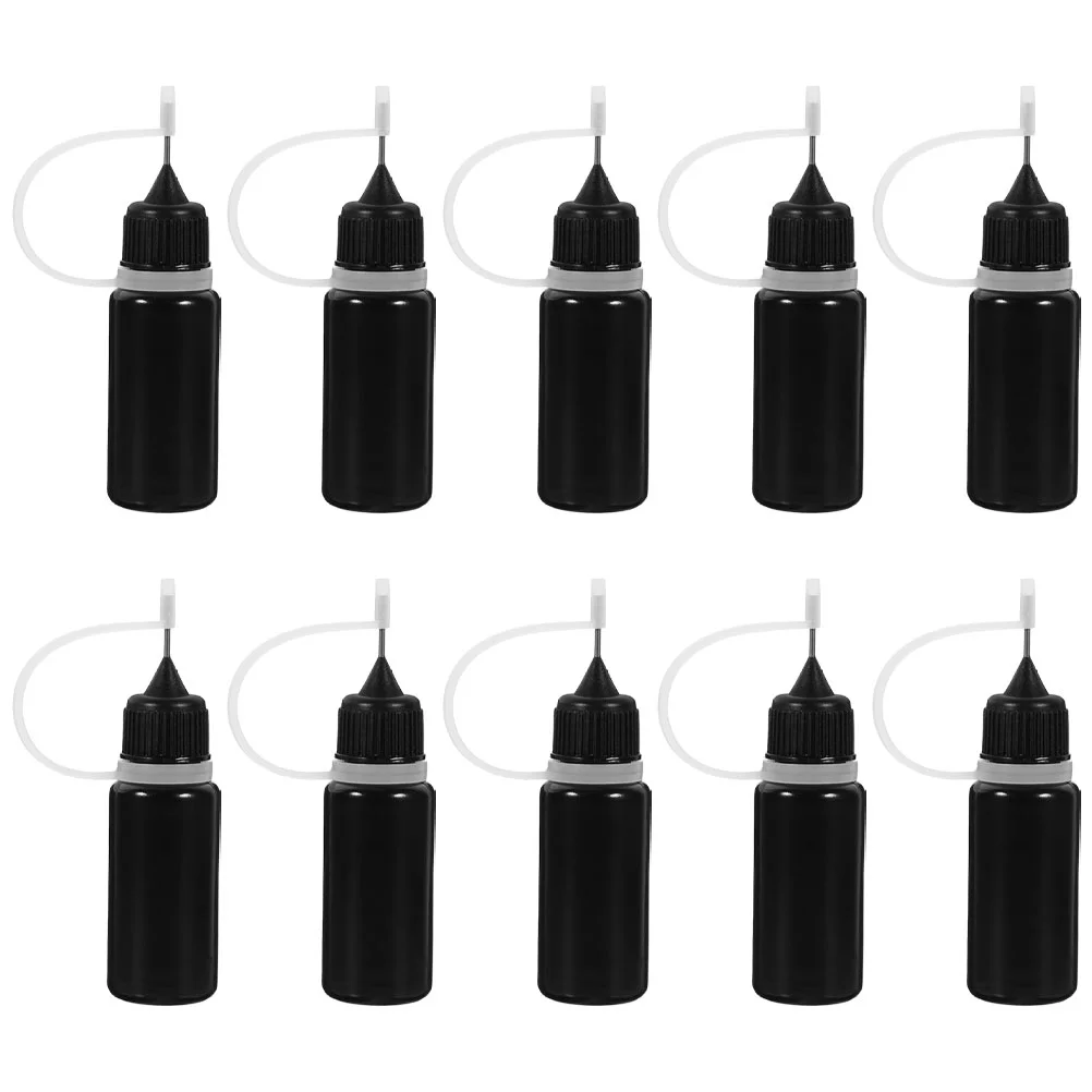 10pcs Needle Tip Squeeze Bottles Glue Dispenser Bottles Glue Squeeze Bottles Empty Glue Bottles(30ml)