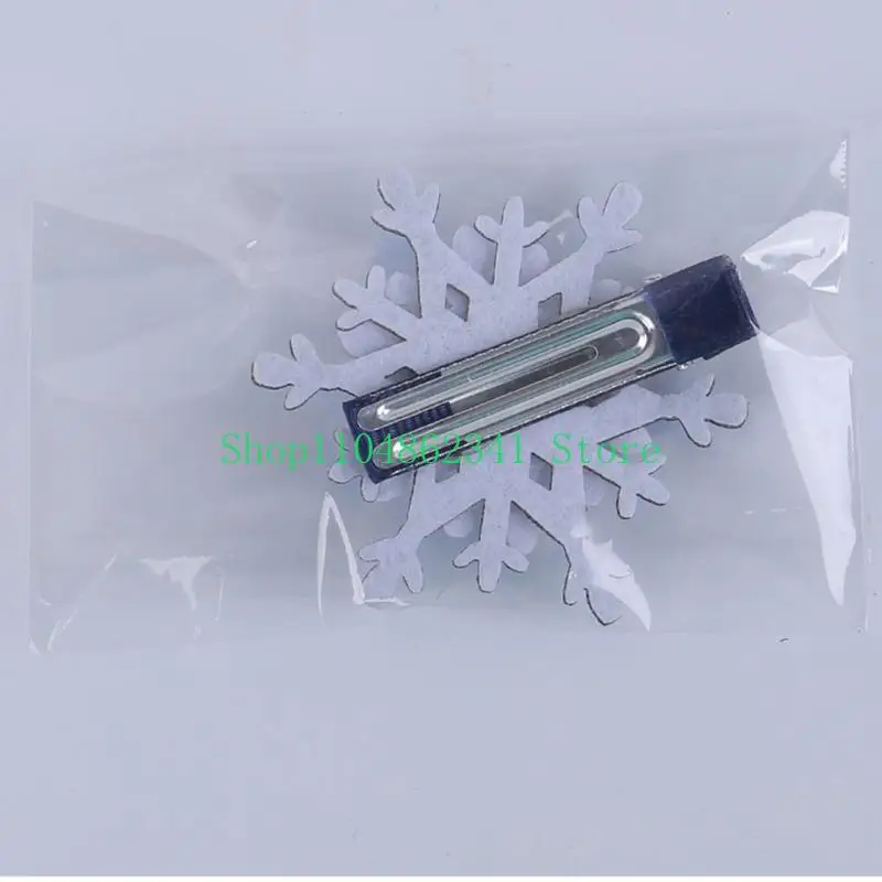 5asd Bông tuyết clip kẹp tóc Barrette Balletcore Xu hướng cho Bunches Girl Headwear