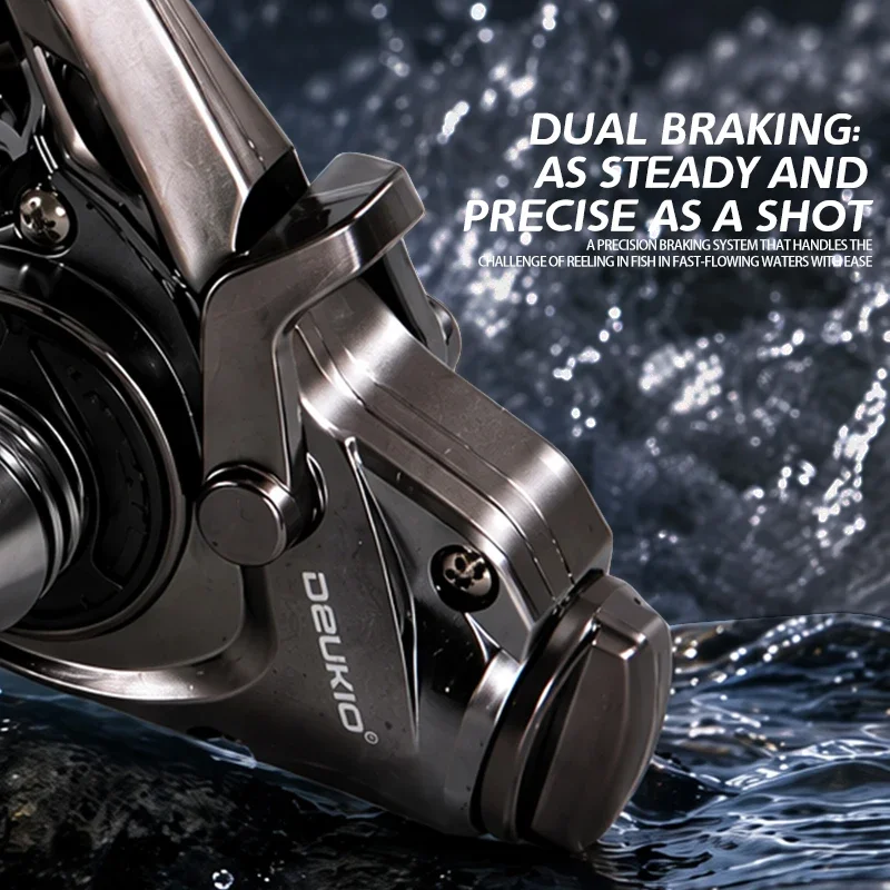 DEUKIO ミニダブルブレーキデザイン釣りスピニングリール - Ice Fishing Reel のレビューと価格