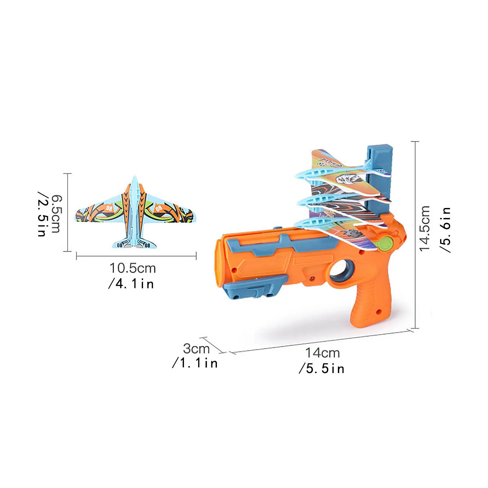 New Catapult Plane Airplane Launcher Gun Toy Set Outdoor Aircraft for Children Airplane Catapult Gun Shooting Girl Boy Gift Toys