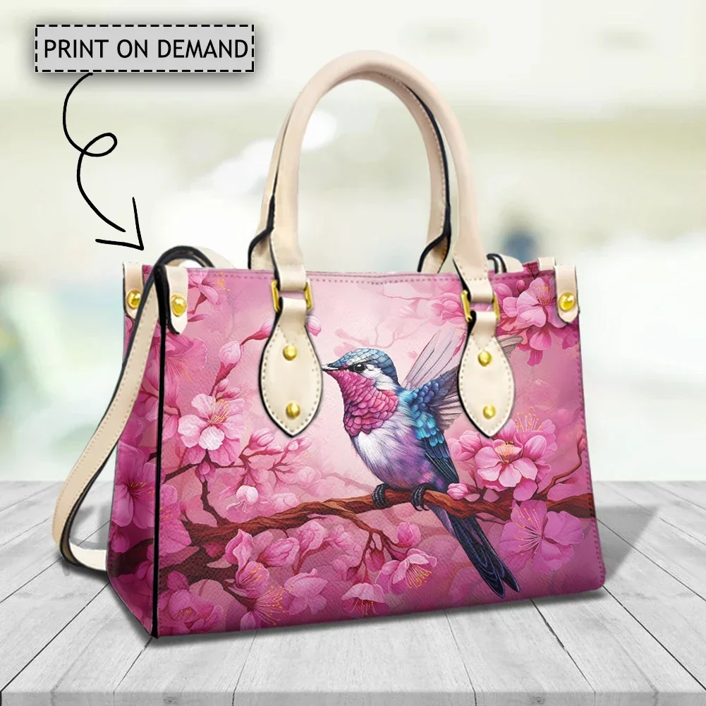 

Hummingbird Sunflower Women Handbags Casual Shoulder Bags Woman Top-handle Totes Luxury Leather Female Messenger Bag Bolsa Mujer