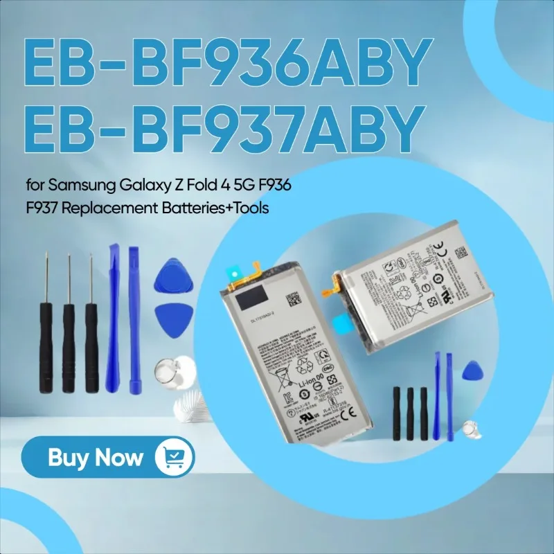 

New EB-BF936ABY EB-BF937ABY Battery for Samsung Galaxy Z Fold 4 5G F936 F937 Replacement Batteries+Tools