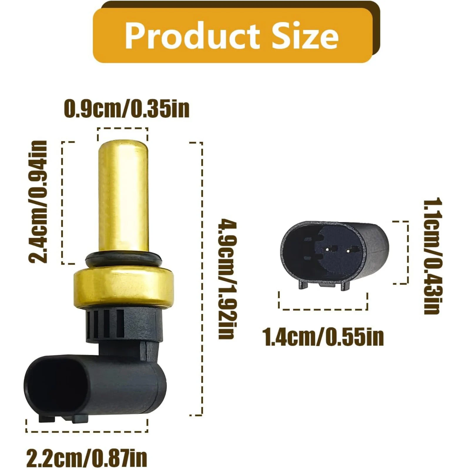 Engine Coolant Temperature Sensor 55591401 213-4688 Replacement for Chevy Cruze Sonic Trax Volt Buick Encore Cadillac ELR