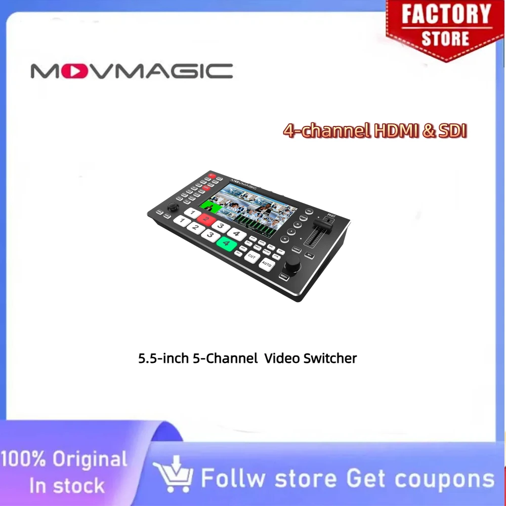 MOVMAGIC M4S 4K 5CH Switcher 5.5