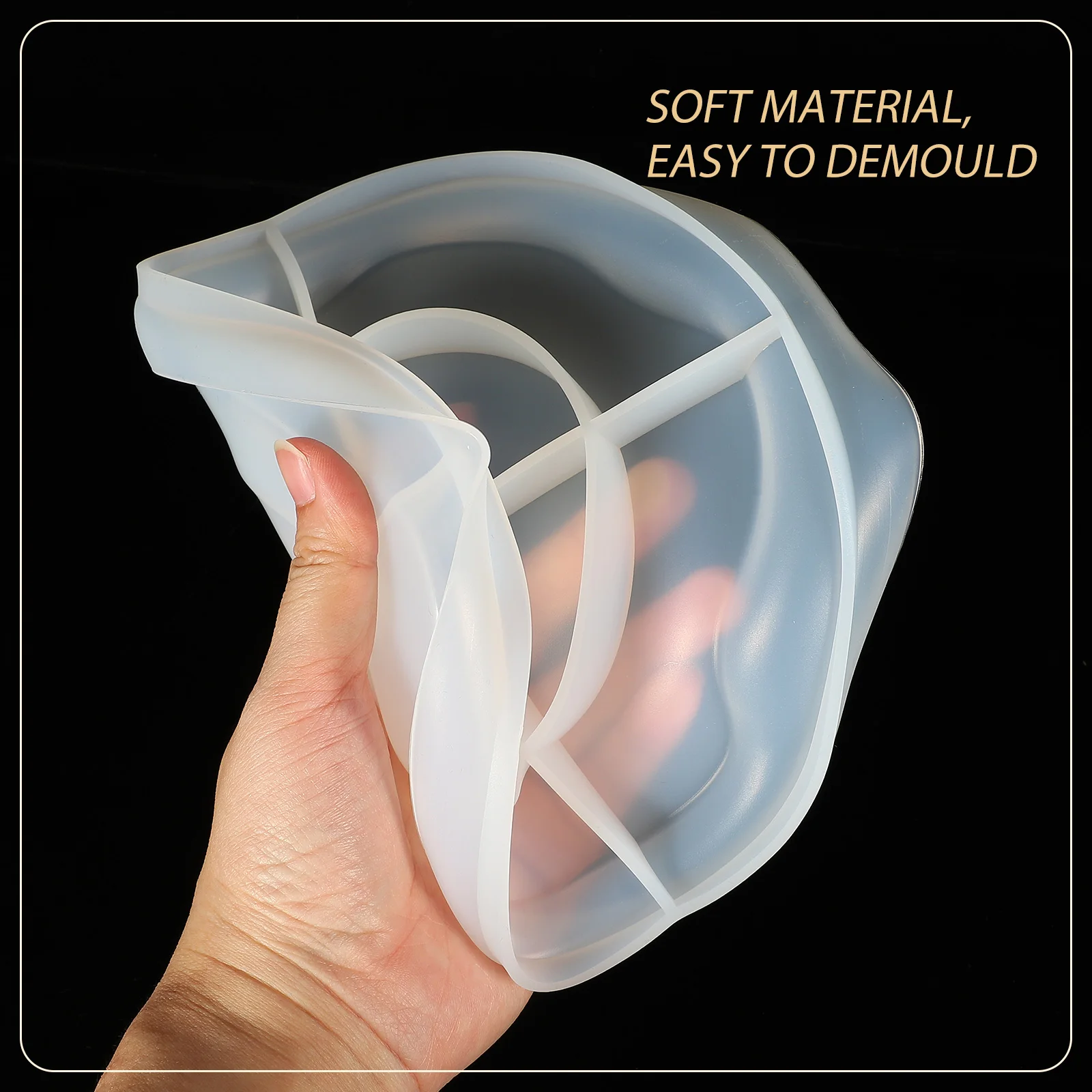 

Silicone Irregular Tray Mold Decorative Serving Storage Exquisite Workmanship Gift