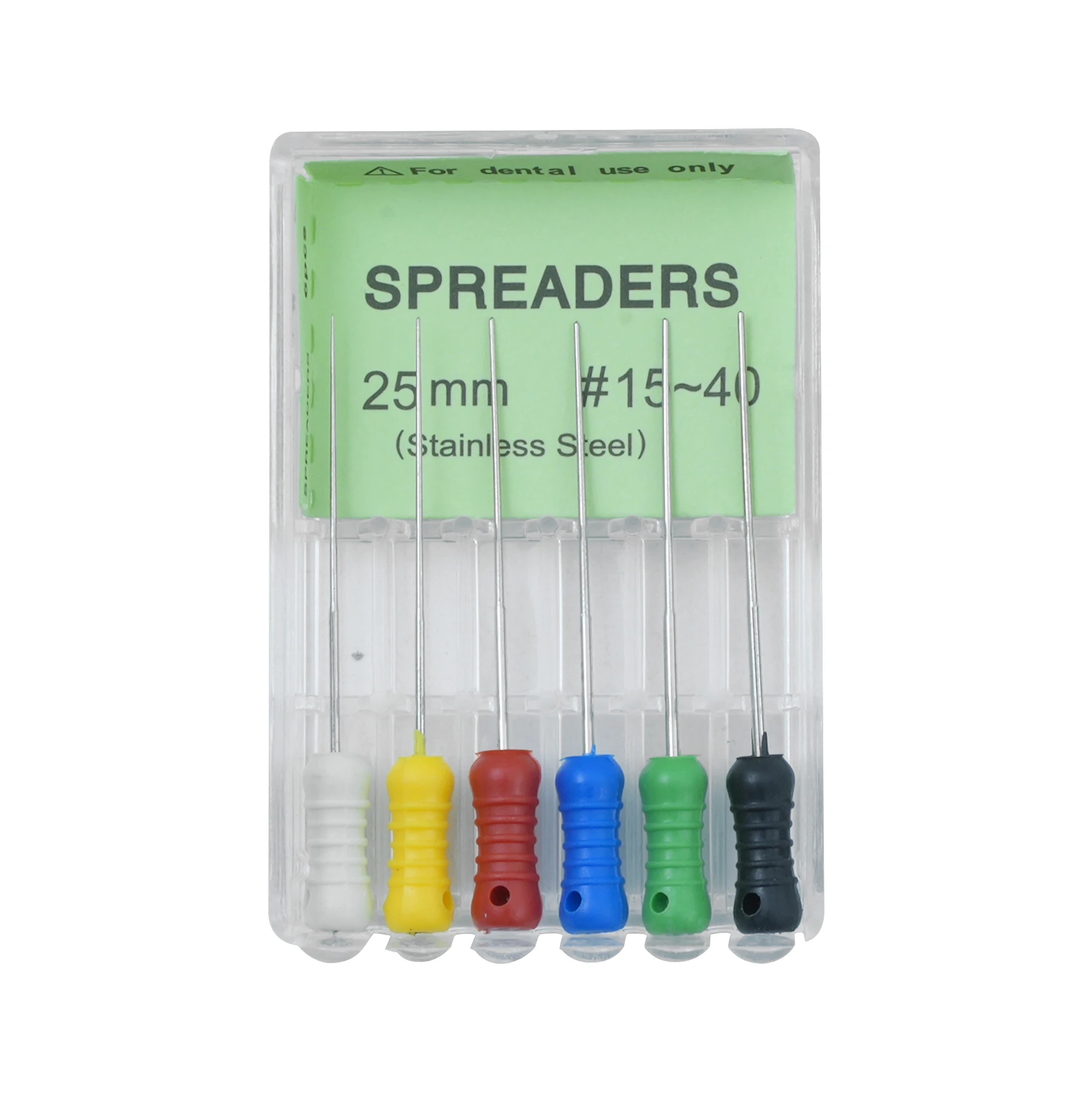 6pcs/Box Dental Spreaders File 21mm /25mm Stainless Steel Hand Use Spreader for Root Cleaning Canal Files Dentistry Tool