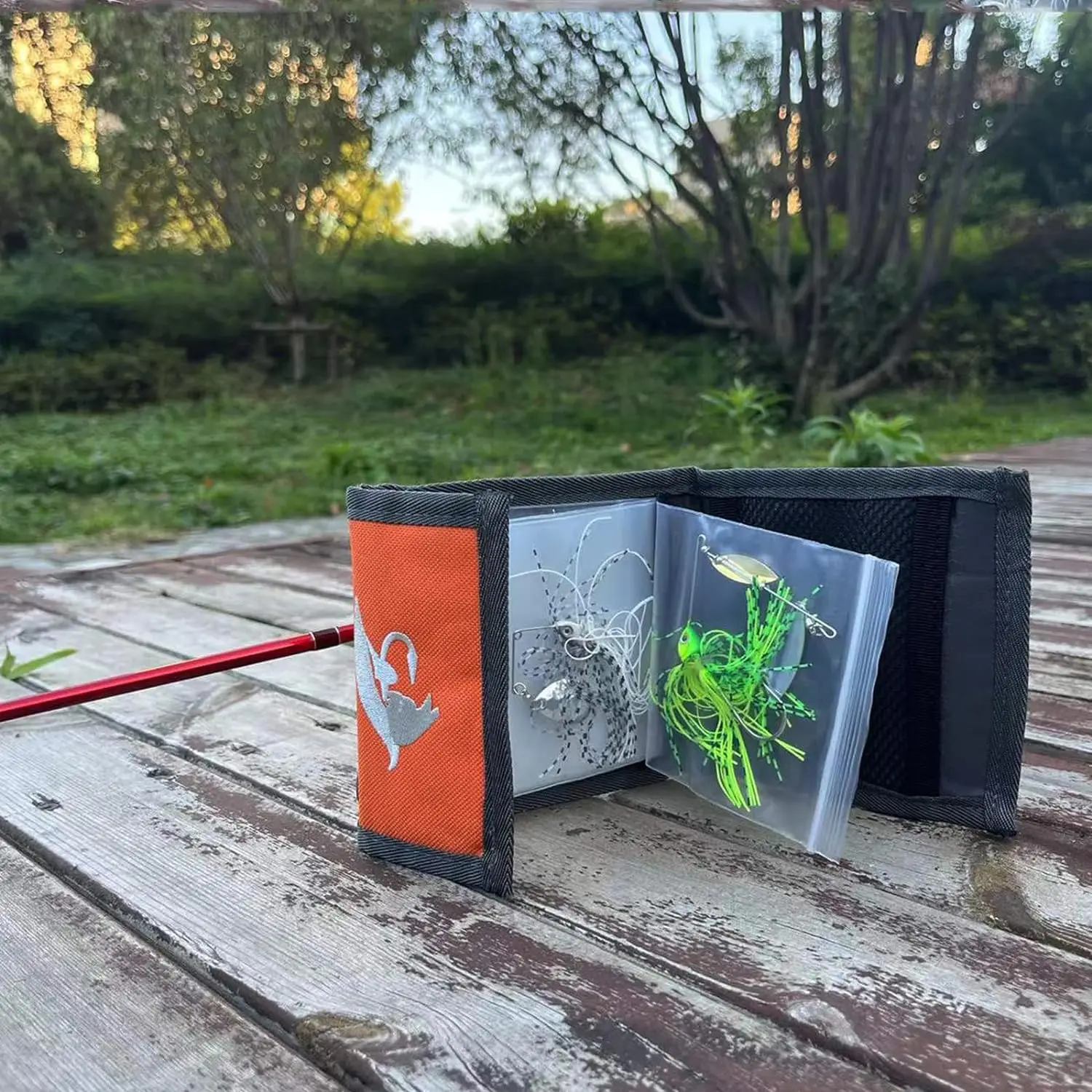 Aventik 10 بكرة يطير الصيد زعيم المحفظة مقاوم للماء خط المنظم حقيبة التخزين دائم البولي ايثيلين يطير الصيد الملحقات #6