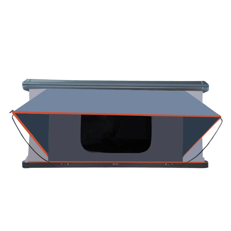 2026 Factory Direct Hard Shell Rooftop Tent Side-Open Quick Setup Camping Car Roof Tent with Grey Mesh Windowpromote sales