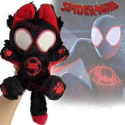 Spider Man Cat Plush Toy Anime Spiderman Cat Plushie Spider-Man Across The SpiderVerse Miles Stuffed Pillow Doll Birthday Gift