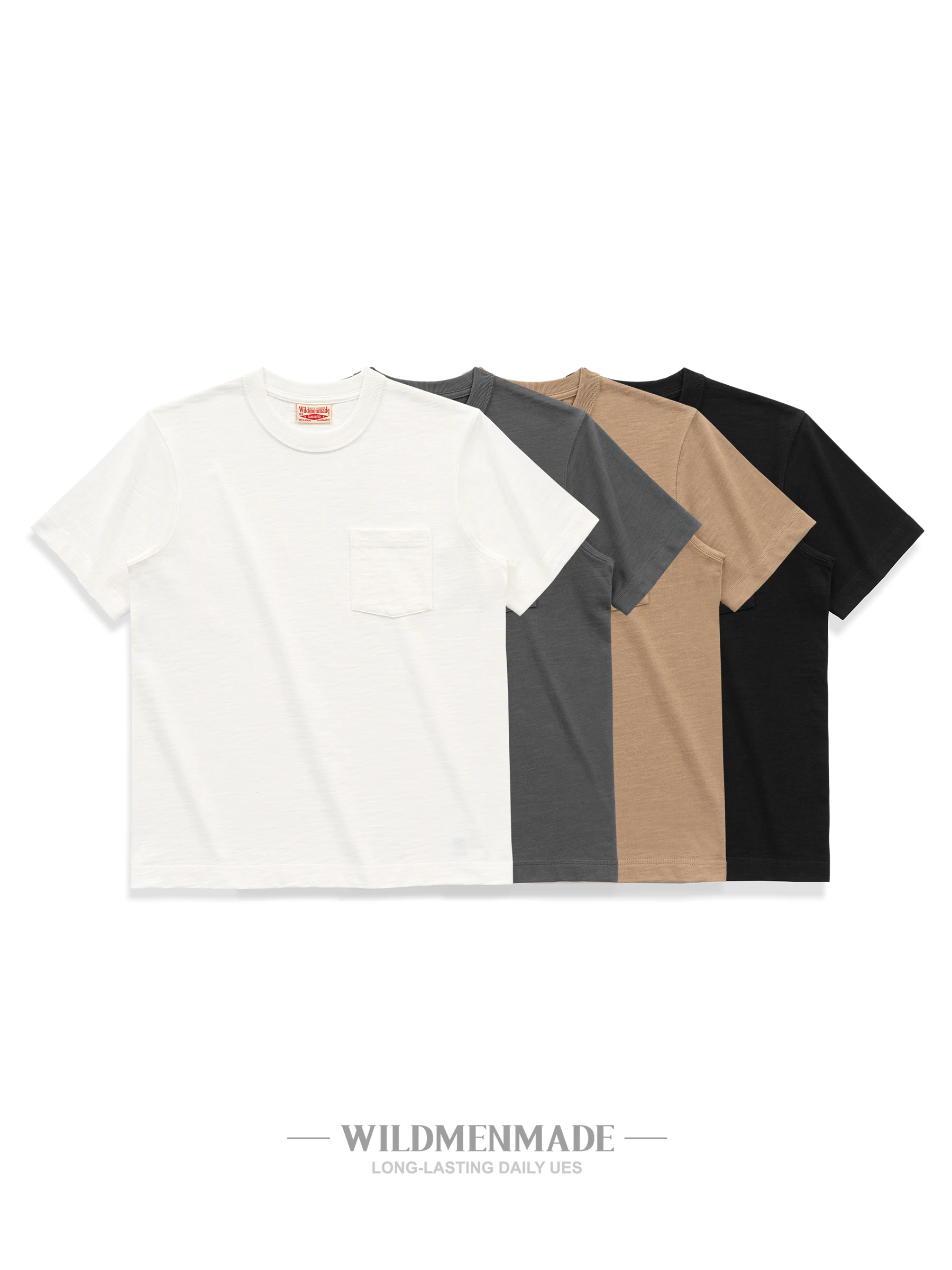 

Thi Heavyweight Bamboo Cotton Pure Cotton American Retro ket круглая футболка Ne ort Sve Мужская повседневная футболка Sle Color