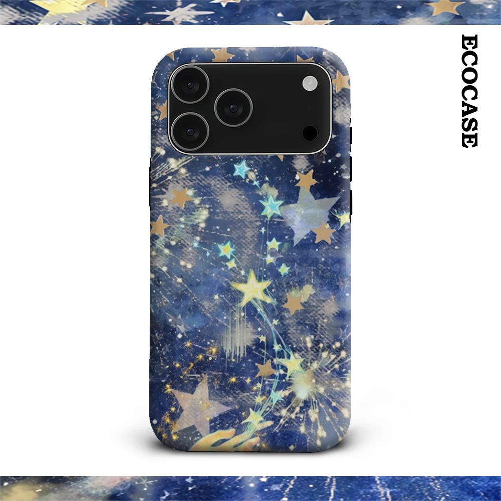 Magic Starry Night IPhone 17 Must-Haves Handyhülle für IPhone 17 16 15 14 13 12 11 Pro Max Plus Doppelschichtige Rückseite